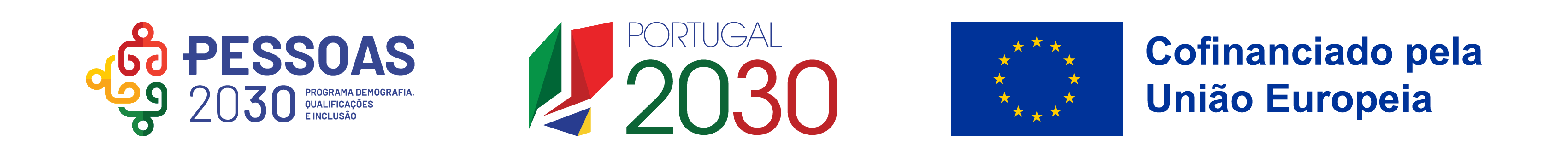 Cofinanciado pela União Europeia · Pessoas 2030 · Portugal 2030