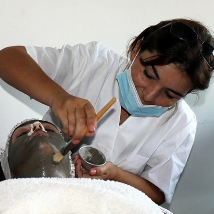 Tratamento de estética em contexto real